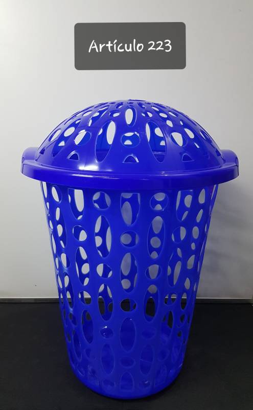 Cesto Para Ropa Calado Romyl 37 Lts Grande Con Tapa