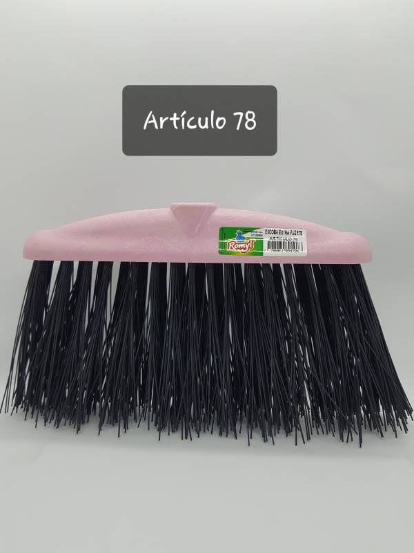 Escoba Plastica Extra Fuerte (Barrendera) Romyl