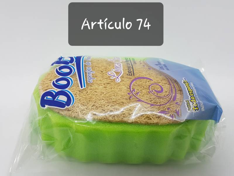 Esponja De Baño Ovalada Con Vegetal