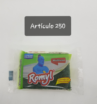 Esponja De Cocina Chata Con Fibra Multiuso Romyl