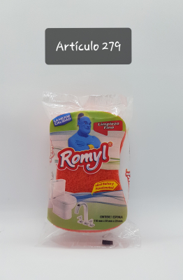 Esponja De Cocina Limpieza Fina Rosa Romyl*