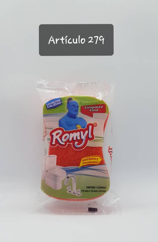 Esponja De Cocina Limpieza Fina Rosa Romyl*