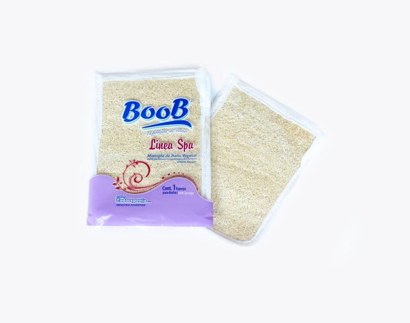 Manopla De Baño Con Vegetal Grande
