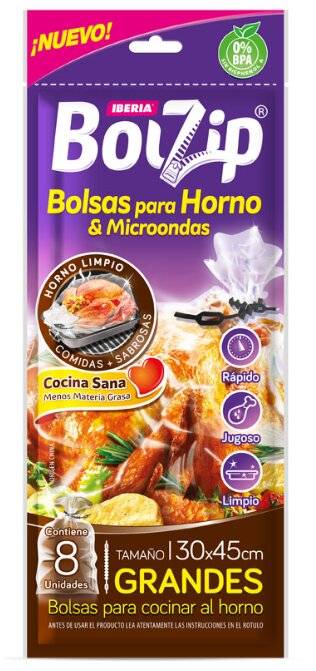 Bolzip Bolsa Horno/Microondas X8