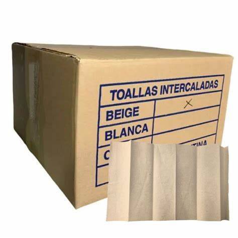 Toalla Intercalada Beige Petroquim X1000
