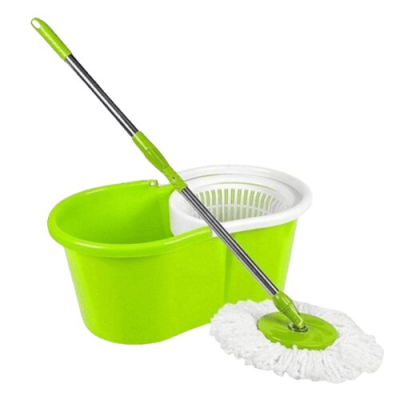 Balde Spin Mop 360° 1 Balde + 2 Mopas Micro Fibra Romyl