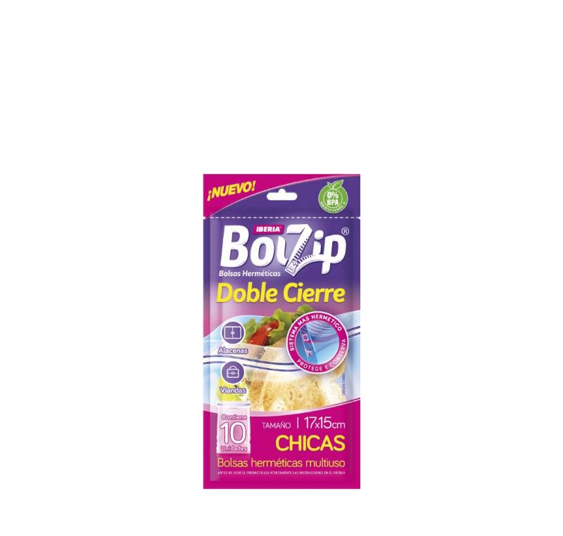 Bolzip Doble Cierre Chica     X10