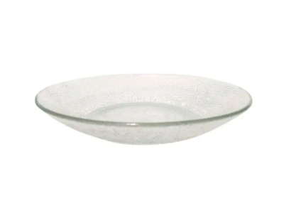 Plato De Vidrio Durax Forjado Hondo