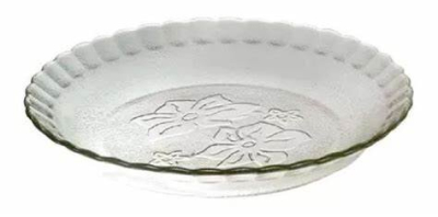 Plato De Vidrio Durax Orquidea Hondo