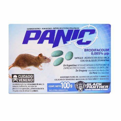 Raticida Cebo Panic 100G