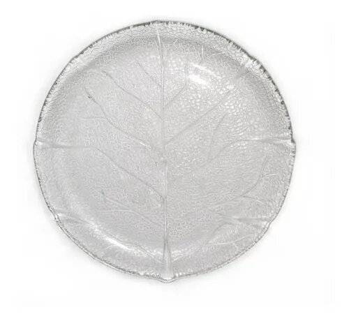 Plato De Vidrio Durax Labrado Playo