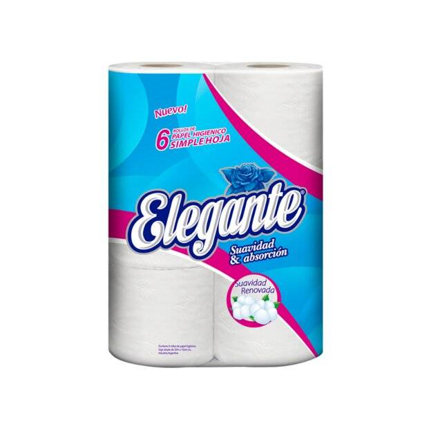 Elegante Papel Higienico X6