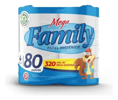 Papel Higiénico Family X4 80 Mts