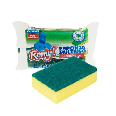 Esponja De Cocina Chata Con Fibra Multiuso Romyl