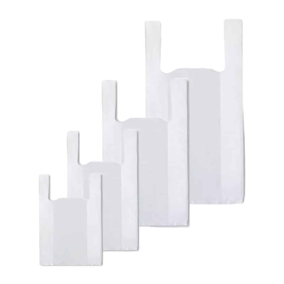 Bolsa Camiseta Blanca 45X60 (Pack)