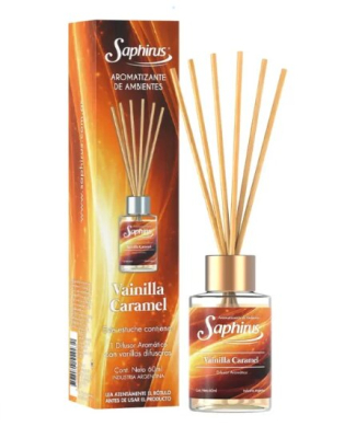 Aromatizador De Ambientes Varillas Difusoras  60 Ml ( Vanilla Caramel )