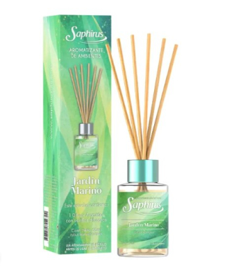 Aromatizador De Ambientes Varillas Difusoras  60 Ml ( Jardin Marino )