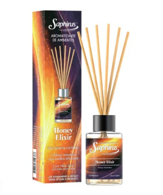 Aromatizador De Ambientes Varillas Difusoras  60 Ml ( Honey Elixir )