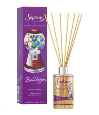 Aromatizador De Ambientes Varillas Difusoras 120 Ml ( Bubblegum )