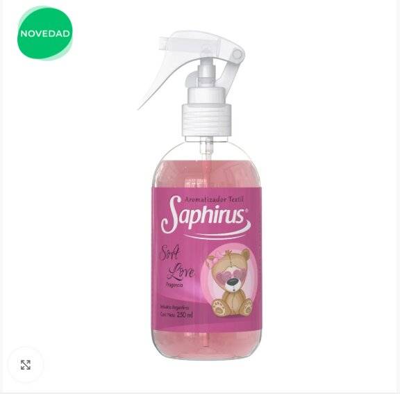 Aromatizador Textil Saphirus ( Soft Love )
