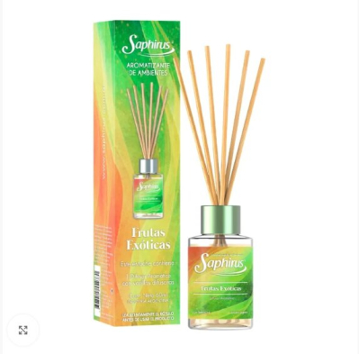 Aromatizador De Ambientes Varillas Difusoras  60 Ml ( Frutas Exóticas )