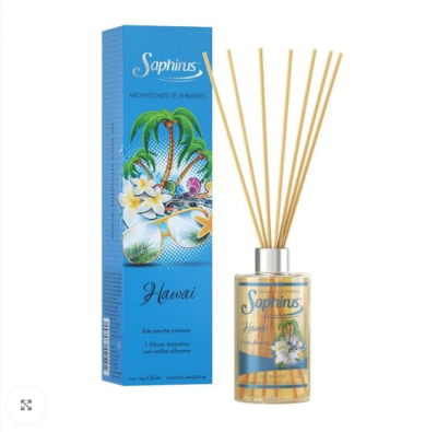 Aromatizador De Ambientes Varillas Difusoras 125 Ml ( Hawai )