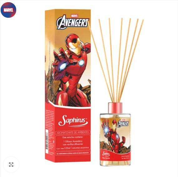 Aromatizador De Ambientes Varillas Difusoras 125 Ml ( Iron Man )