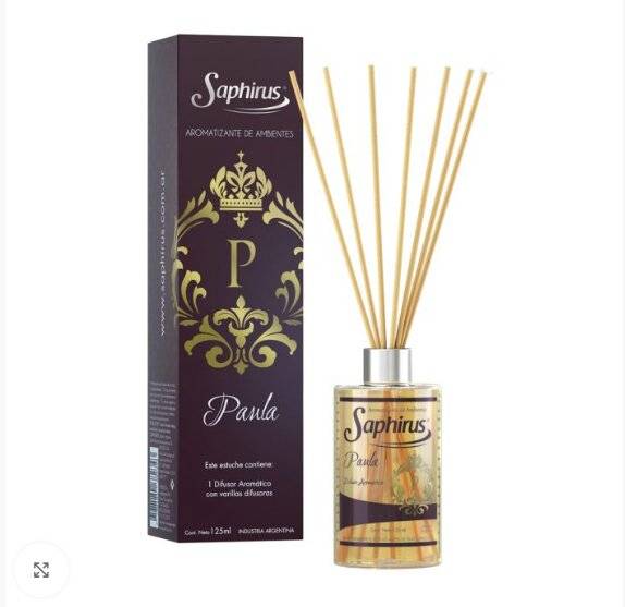 Aromatizador De Ambientes Varillas Difusoras 125 Ml ( Paula )