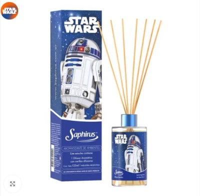 Aromatizador De Ambientes Varillas Difusoras 125 Ml ( Star Wars R2D2 )