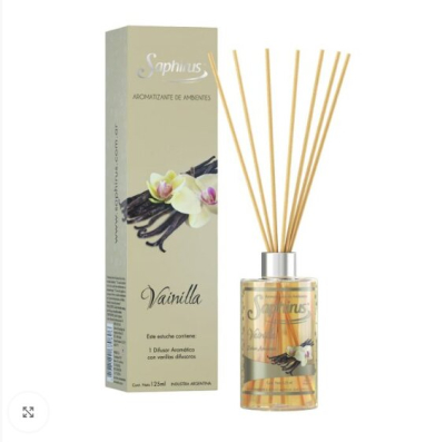 Aromatizador De Ambientes Varillas Difusoras 125 Ml ( Vainilla )