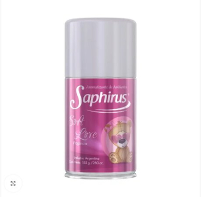 Aromatizador Aerosol Saphirus ( Soft Love )