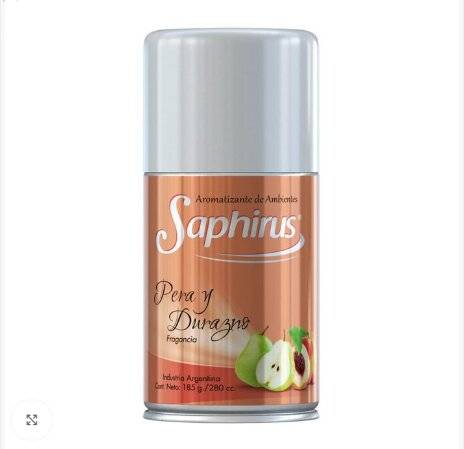 Aromatizador Aerosol Saphirus ( Pera Y Durazno )