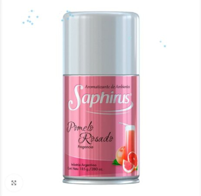Aromatizador Aerosol Saphirus ( Pomelo Rosado )