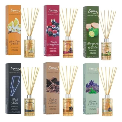 Aromatizador De Ambientes Varillas Difusoras 125 Ml ( Surtido )