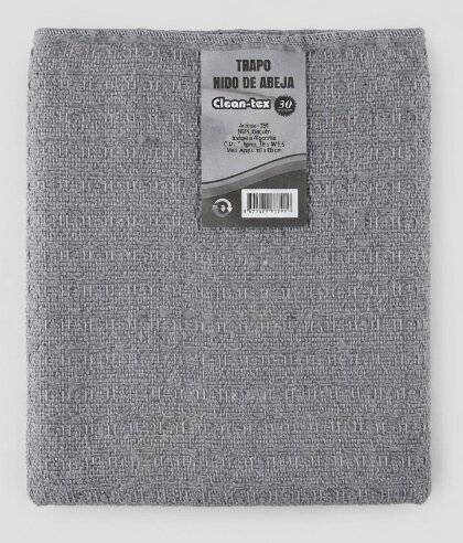 Trapo Nido De Abeja Gris Clean Tex
