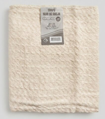 Trapo Nido De Abeja Blanco Clean Tex