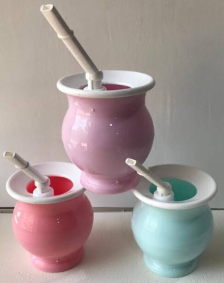 Mate Plastico Colores Gm (Con Bombilla)