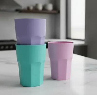 Vaso Plastico Yamil Largo/Redondo (Octagono)