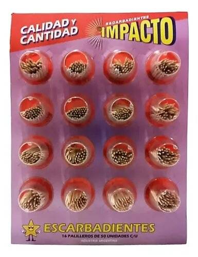 Blister Palillo Escarbadiente X 16 Uds