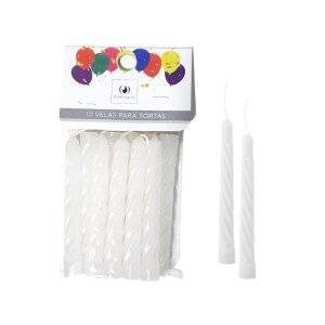 Velita De Cumpleaños Blanco ( Pack X 10 )