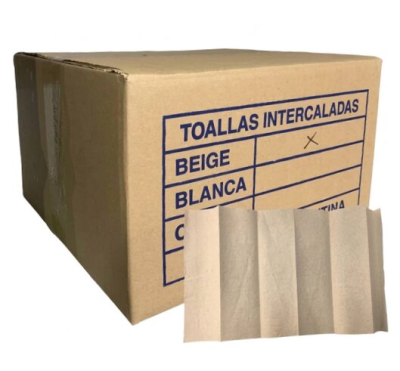 Toalla Intercalada Beige Petroquim X1000